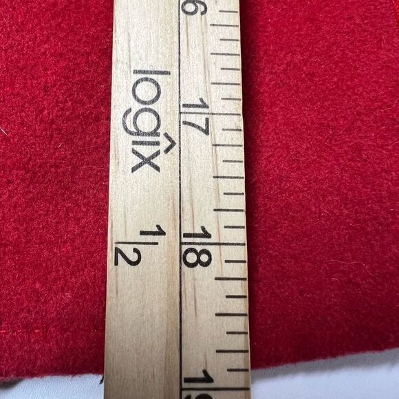 WOMENS JUNIORS SOUND & MATTER BASIC WOOL BLEND JACKET RED W/ BUTTONS SIZE XS - Picture 9 of 15